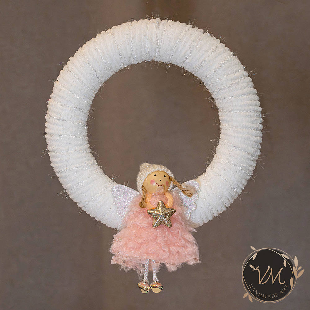 Coroniță cu îngeraș White